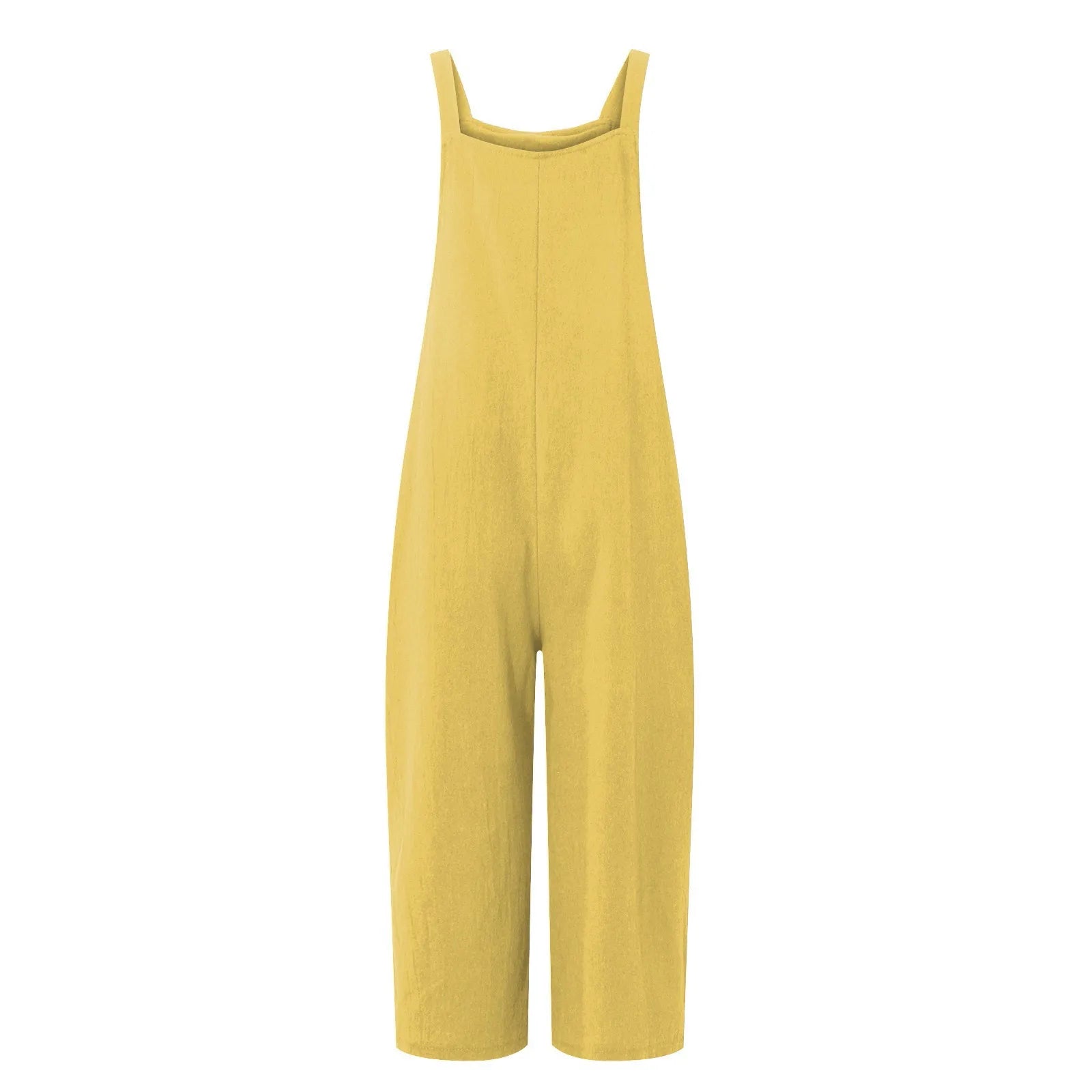 Solid Color Women Loose Cotton