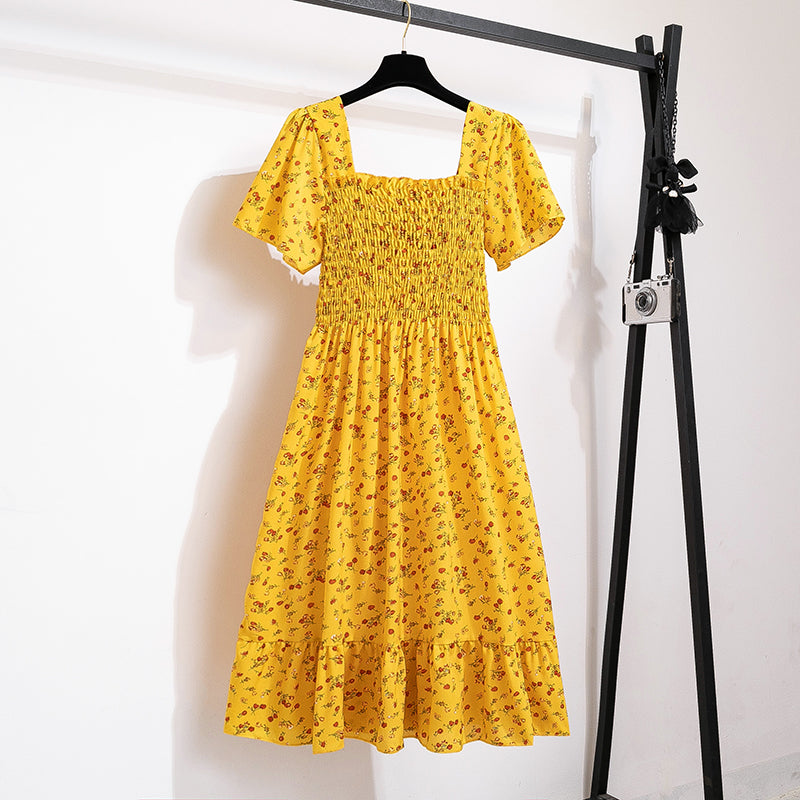 Spring Summer Chiffon Women Dress