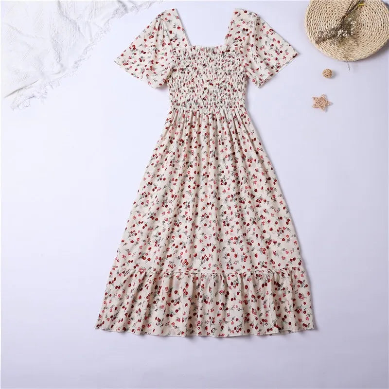 Spring Summer Chiffon Women Dress