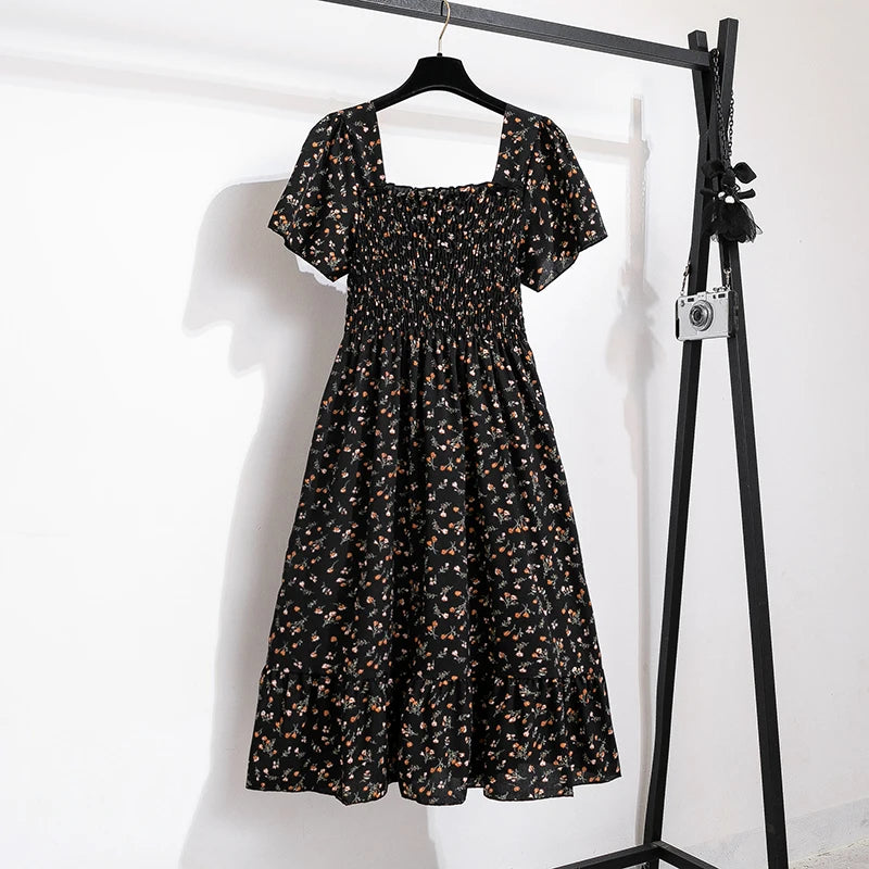 Spring Summer Chiffon Women Dress