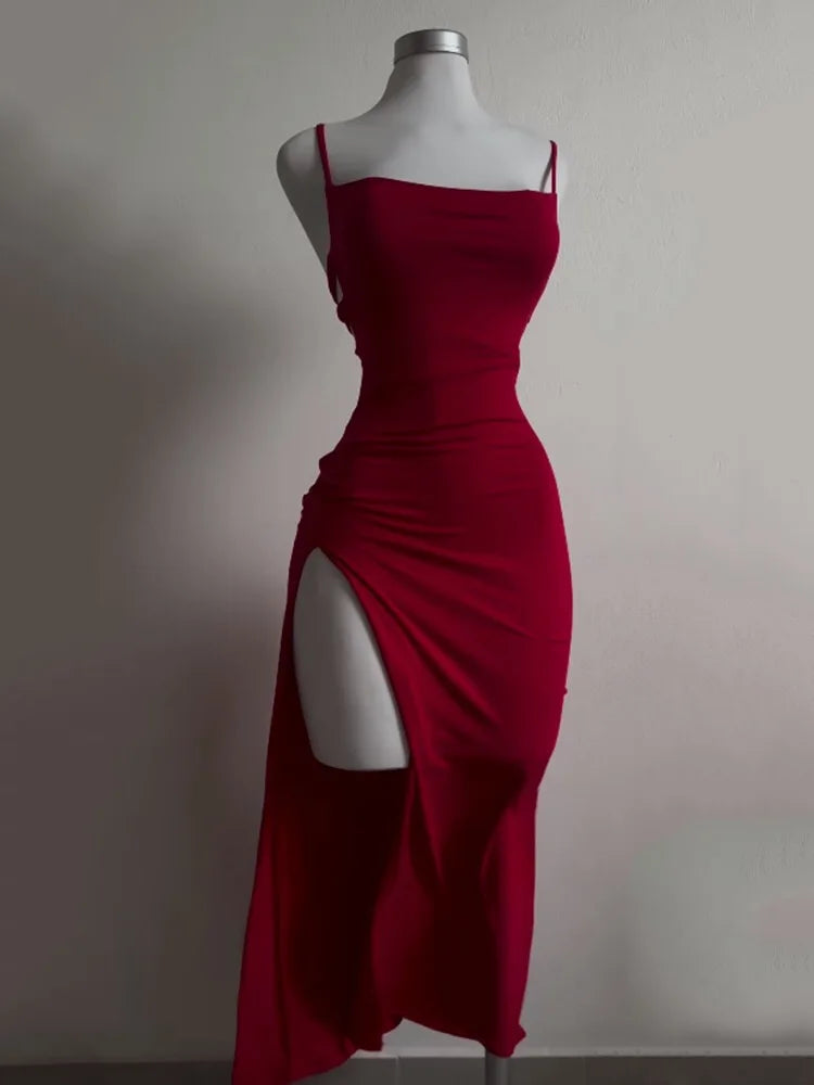 Halter Strap Spice Girl Bag Hip Dress