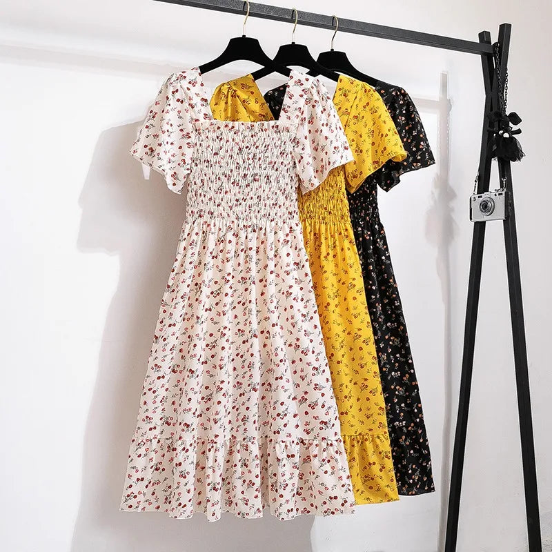Spring Summer Chiffon Women Dress