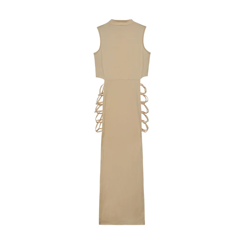 Criss Cross Cut Out Dress, Women's Clothing