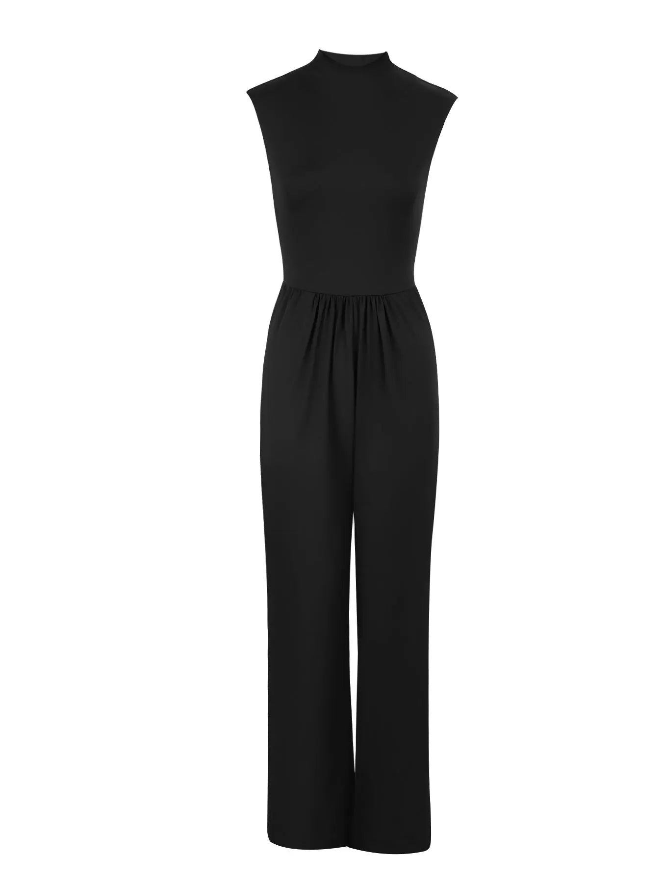 Women's Jumpsuits Summer Gothic Black Sleeveless