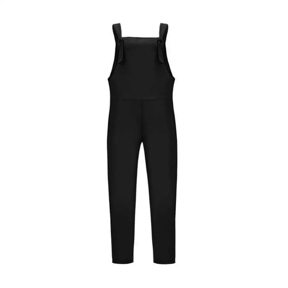 Woman Cotton Linen Suspender Pants