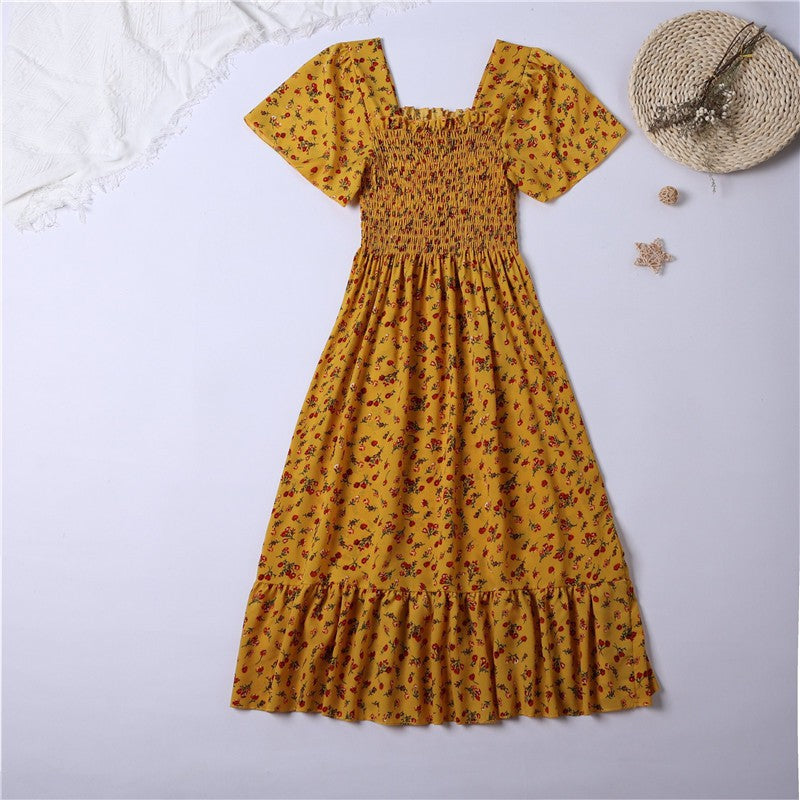 Spring Summer Chiffon Women Dress