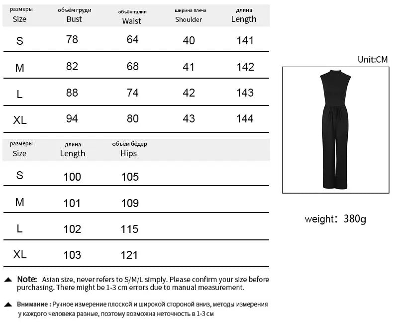 Women's Jumpsuits Summer Gothic Black Sleeveless