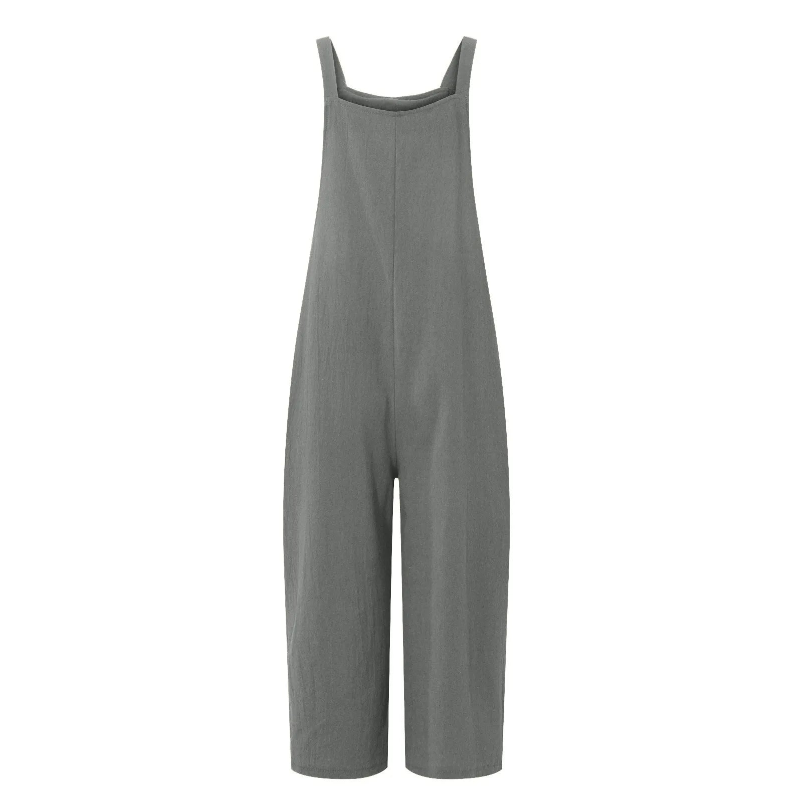 Solid Color Women Loose Cotton