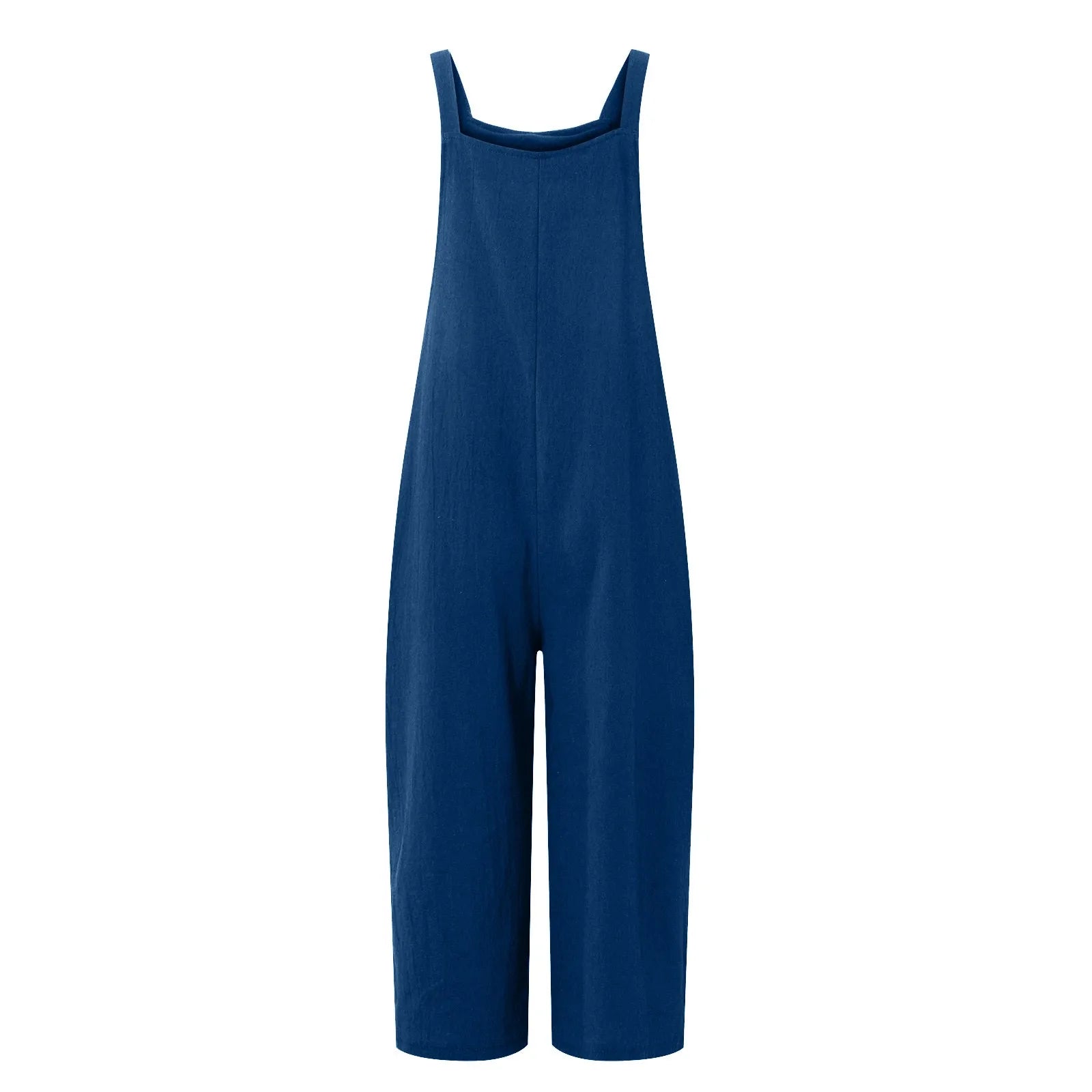 Solid Color Women Loose Cotton
