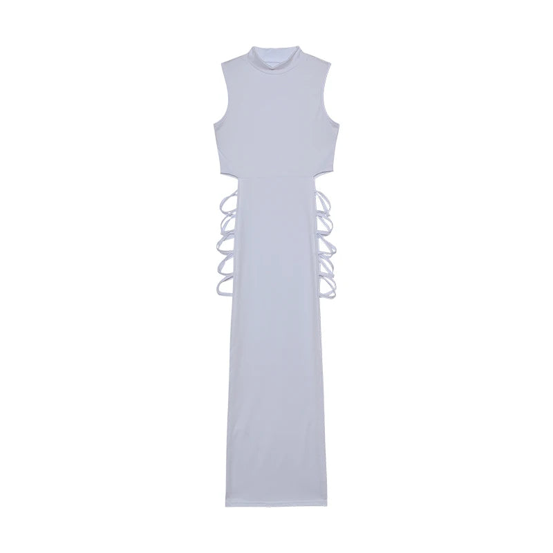 Criss Cross Cut Out Dress, Women's Clothing