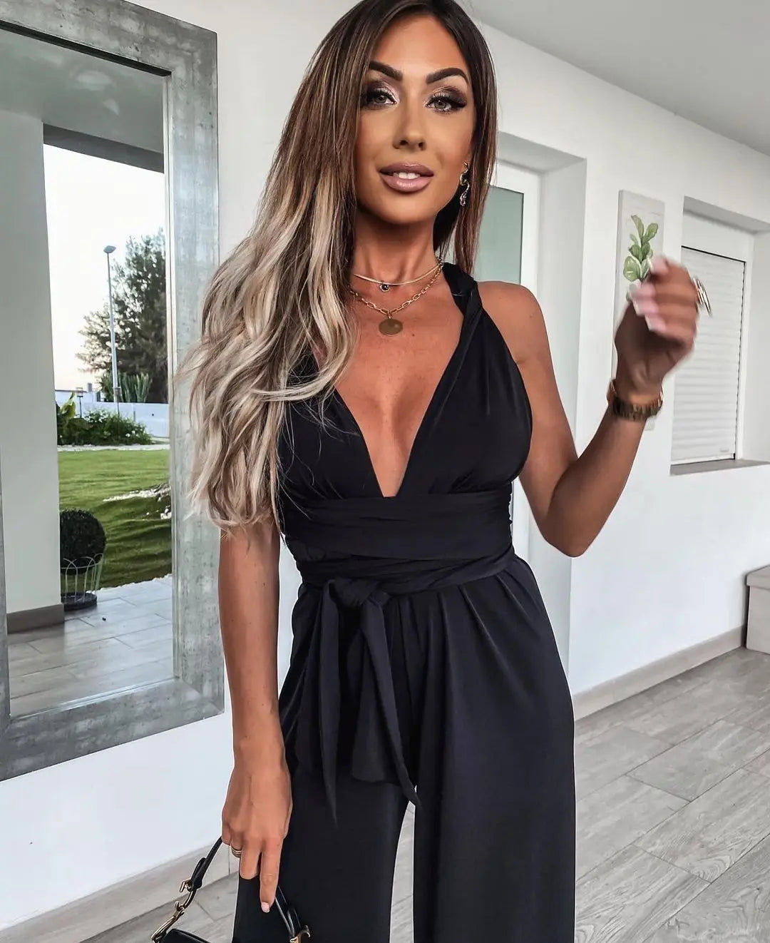 New Sleeveless Solid Jumpsuit Women
